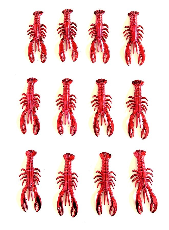 GZYSSL 24 Pcs Mini Crawfish Lobsters Boil Party Supplies Red Lobsters Crawfish Seafood Boil Party Decorations - Image 1